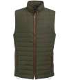 BK528 4370 Brook Taverner Tampa Quilted Gilet Olive Green colour image